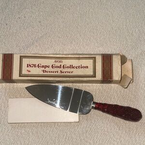 Avon 1876 Cape Cod Collection Dessert Server with Red Handle